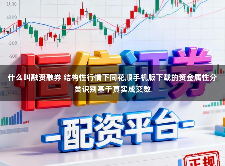 什么叫融资融券 结构性行情下同花顺手机版下载的资金属性分类识别基于真实成交数